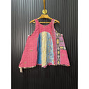 Kantha Stitch Tank Top One Size Reversible