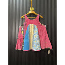 Kantha Stitch Tank Top One Size Reversible