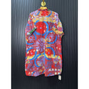 Colorful Floral Suzani Kimono Reversible One Size S to 2X
