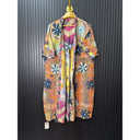 Colorful Quilted Suzani Kimono Jacket Reversible One Size S to 2X