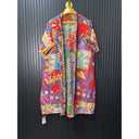Colorful Floral Suzani Kimono Reversible One Size S to 2X