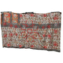 Hand-Stitched Floral Quilt Throw 90x53 "