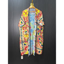 Embroidered Suzani Kimono Reversible One Size S to 2X