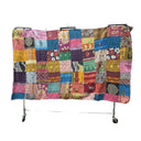 Colorful Patchwork Quilt 90x54 Throw